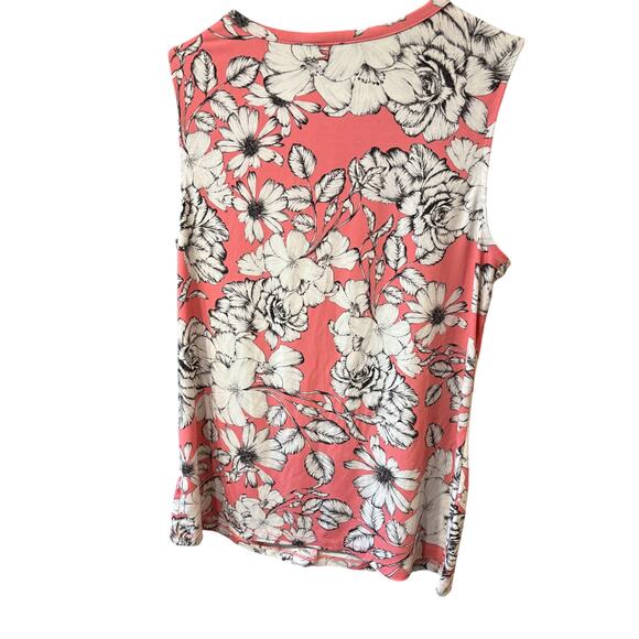 Women’s Liz Claiborne  sleeveless floral top size small - Picture 3 of 6